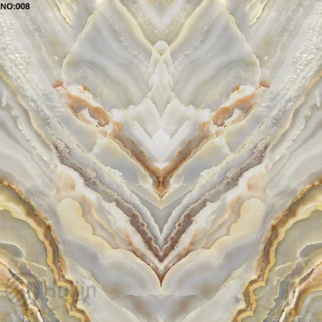 Continuous Book-Match Marble Wall Feature